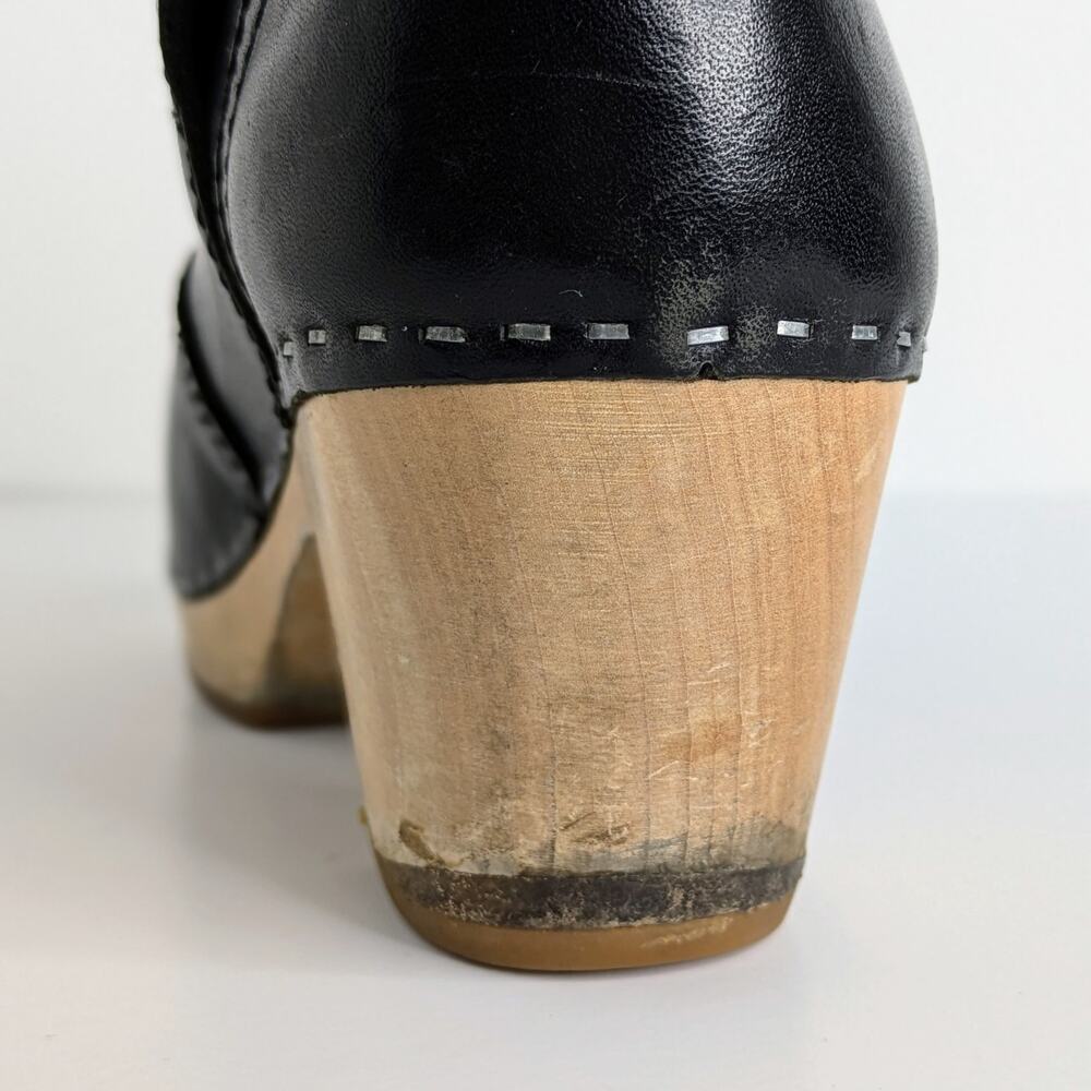 Swedish Hasbeens Jodhpur Ankle Boots 36 Black Leather Split Ankle 6-6.5 - Picture 15 of 16
